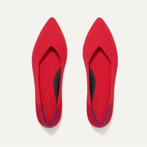 Rothy's The Point Women's Flats Shoes Size 7.5 Red